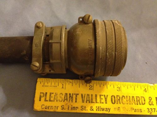 Vintage Amphenol Size 28 Female Connector Plug - All Metal 37 pos- USED - VGC