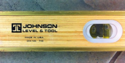 Johnson level &amp; tool-48 inch wood level with case for sale