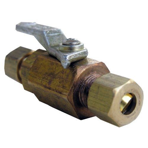 Lasco 17-0995 1/4-inch compression by 1/4-inch compression brass ball valve for sale