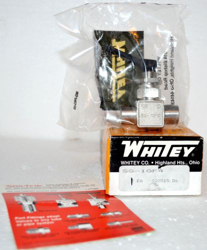 Nos nib one swagelock / whitey co. ss-1gf4  toggle valve 1/4&#034; npt for sale