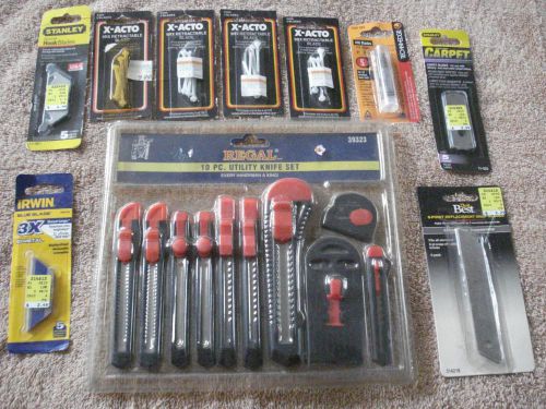 Brand new regal 10-piece utility knife set &amp; extra blades for sale