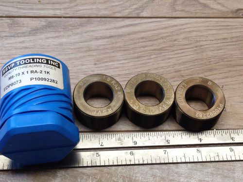 NEW SET OF 3 RSVP M8 - 10 X 1 RA2 THREAD ROLLS / CHASERS FETTE NAMCO