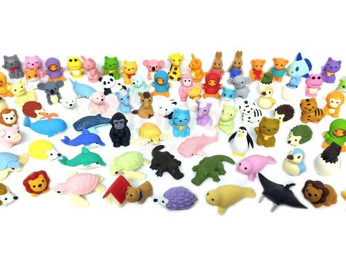 Pencil Eraser Animal Collection IWAKO Japanese Erasers (Pack of 20) Unicorn i...