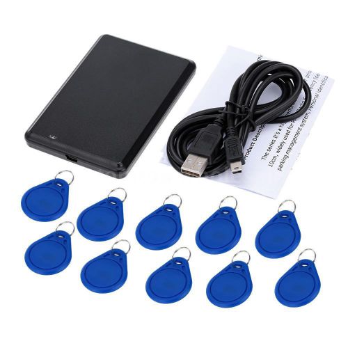Portable RFID 13.56MHz Near To Smart R30XC IC Reader with 10pcs IC Key Card 81GR
