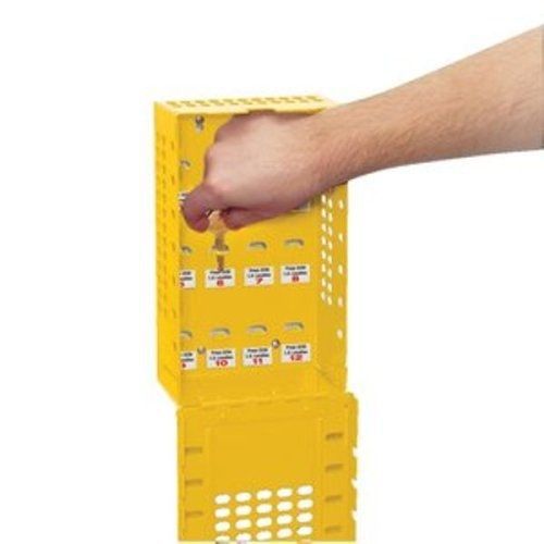 Master Lock Group Lock Box for Lockout/Tagout, Steel, Yellow