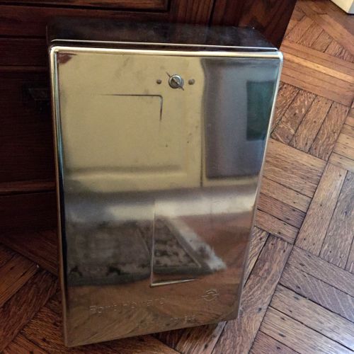 Vintage Fort Howard Paper Towel Dispenser / Holder; Plyfold; Chrome; with  key