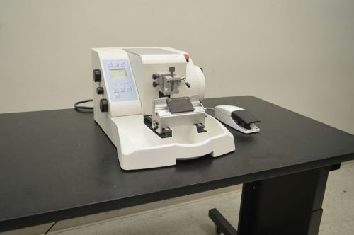 Microm hm 355 s-2 automated rotary microtome w/ foot switch thermo hm355s for sale