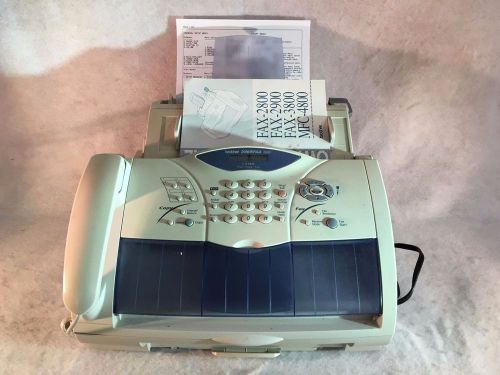 Brother Intellifax Facsimile Transceiver Model FAX2800 Laser Fax Machine