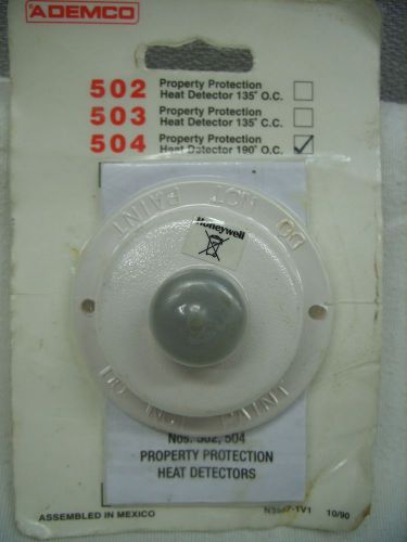 ADEMCO HONEYWELL - PROPERTY PROTECTION FIRE HEAT DETECTOR - MODEL 504 *NOS*