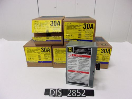 NEW Square D 120/240V 30A Fused Light Duty Disconnect Switch Lot of 5 (DIS2852)