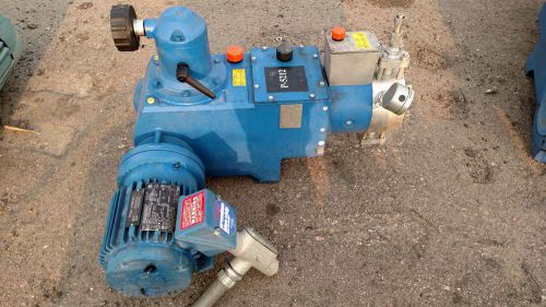 SPX Bran Luebbe process metering pump W/  Electric Motor &amp; gearbox Novados H3