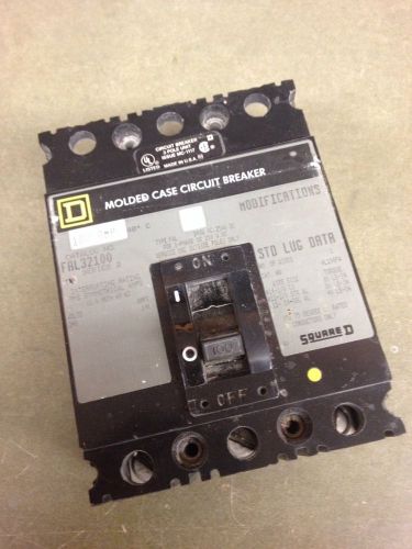 Square D FAL32100 3pole 100amp 240v  circuit breaker
