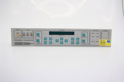 California Microwave Satellite Transmission System Frequency Conv. Front panel