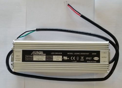 New In Box Autec Power Systems 200W Constant Current LED Driver LEDWC-200S070ST