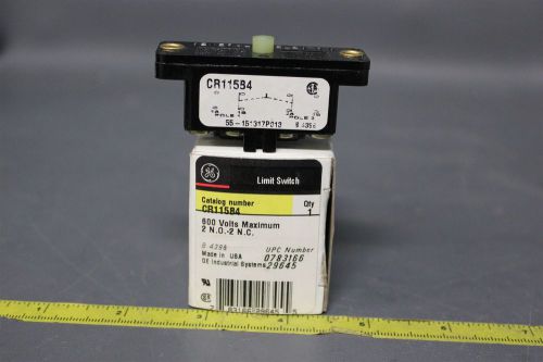 NEW GE PRECISION SNAP ACTING LIMIT SWITCH 600V 2 N.O./2 N.C. CR115B4(S15-2-409A)
