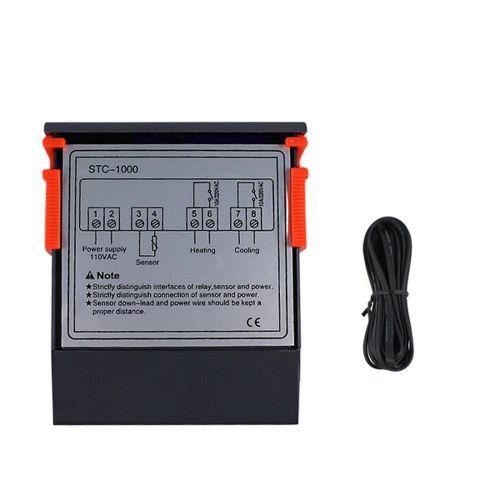 All-purpose temperature controller stc-1000 with sensor 2relay output thermostat for sale