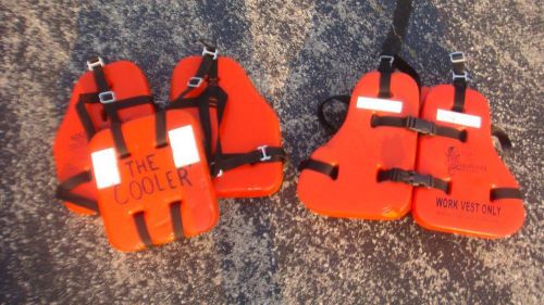 (2) marine work type V vest safety personal flotation device adult