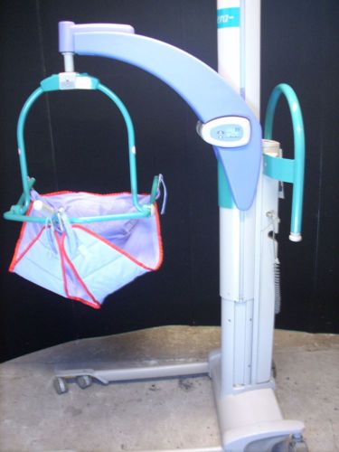 Arjo opera electric power patient lift complete with battery, charger and sling for sale