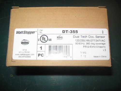 &#034;new in box&#034; watt stopper dual tech ceiling occupancy sensor dt-355 120-347 vac for sale