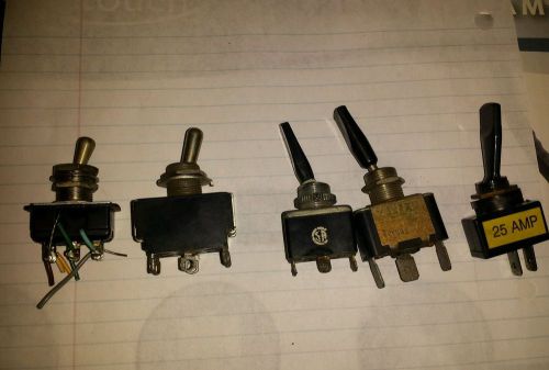 Lot of 5 power switch multiple brands und lab, sa  uk japan  usa for sale