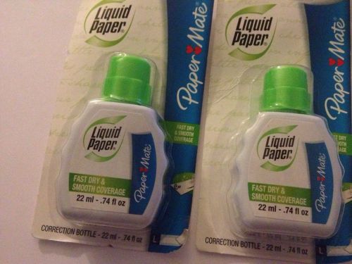 Paper Mate Liquid Correction Wite White Out Fluid - 2 PACK