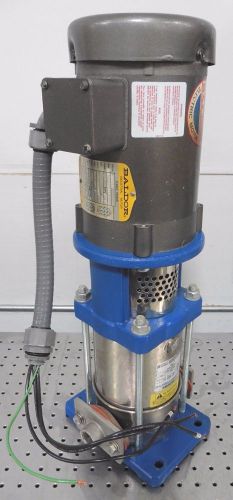 C119570 g&amp;l goulds ssv 1sva2e5d0 vertical booster fluid/water pump w/ 1hp motor for sale