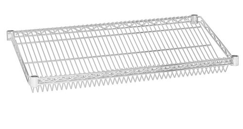 24&#034; deep x 48&#034; wide individual slanted wire shelf for sale