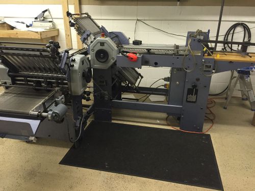 Stahl T-49 folder with Right Angle and 8 fold plates, scoring and slitting