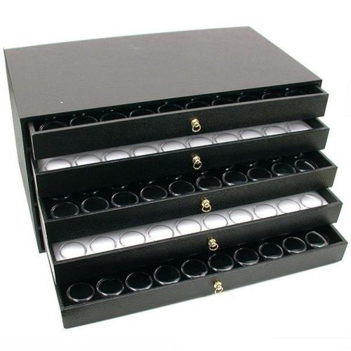 250 Gem Jars Display Jewelry Gemstone Storage Case Box