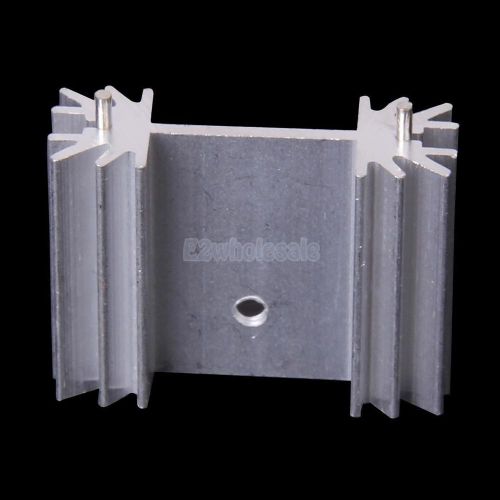 Silver Aluminum Heat Sink For TO220 With Good Heat Dissipation 12.5 mm Height
