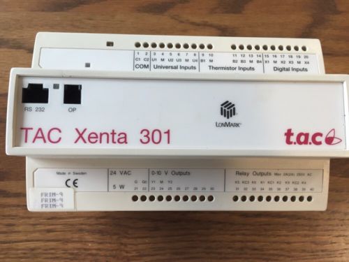 Schneider Electric TAC Xenta 301 Digital Programmable Controller Reconditioned!