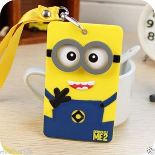 Despicable Me Minions Yellow ID Bus Card Name Card Pass Holder MM61