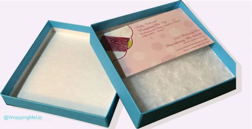10 -3.5&#034; x 3.5&#034; x 1&#034; ~Sky Blue Cotton-Lined Jewelry Gift Boxes, Trinket Boxes