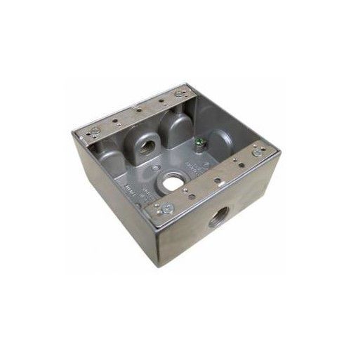 Morris Products Weatherproof Boxes in Gray with Outlet Holes