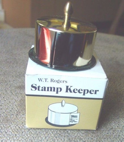 vintage Rogers stamp keeper in original box postal stamps Made in Japan