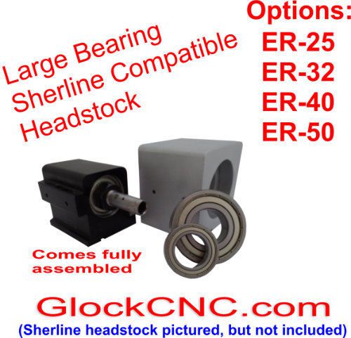 Sherline Compatible ER-32 Commercial Grade Headstock for Mill or Lathe