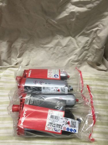 Hilti hit-re 500-sd 47.3oz/1400ml expires 12/2015  lot of 2 extra large size!!! for sale