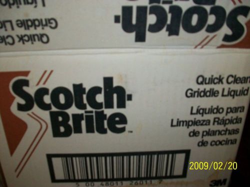 Scotch Brite Quick Clean Griddle Liquid Institutional use only 8 packs