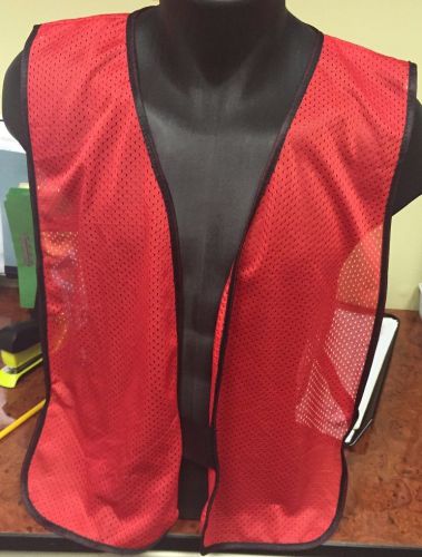 Red  Mesh Safety Vest