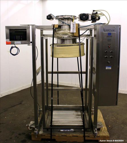 Used- extract technology pack-off isolator. 10&#034; diameter filling head with 20-3/ for sale
