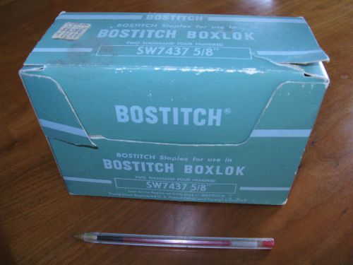 vintage 1950s Box of 2400 BOSTITCH SW7437 5/8&#034; STAPLES cost $5.15 in the 1950s
