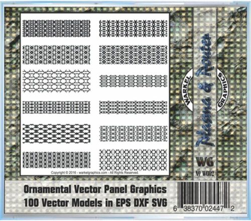x100 Ornamental CNC Vector Pattern / Fill 4 Router Plasma Tables (EPS DXF SVG)