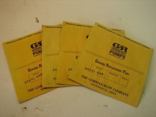 GORMAN-RUPP 26821-403 REPLACEMENT SEAL (LOT OF 4)  ***NIB***