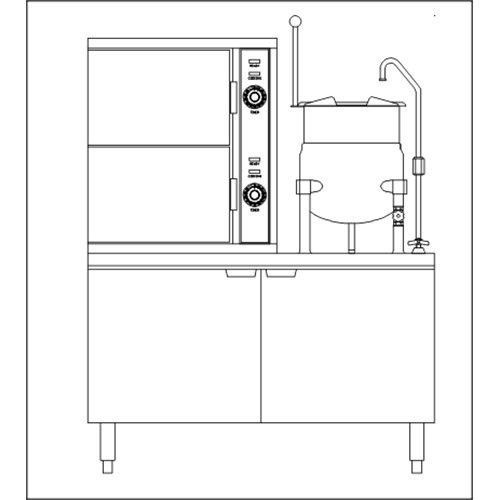 Southbend SCX-2S-10 Convection Steamer/Kettle with steam coil (2)...