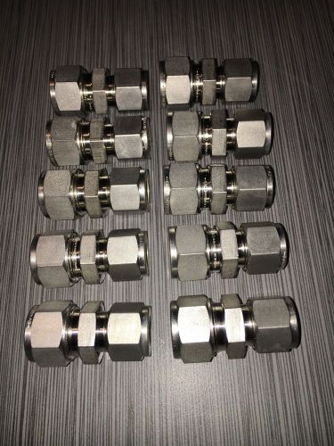 Lot Of 10 Swagelok Reducer Metric To Standard Brand New In The Box.SS-15MO-6-8