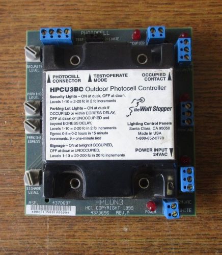 Watt stopper photocell controller hpcu3bc 24vac for sale