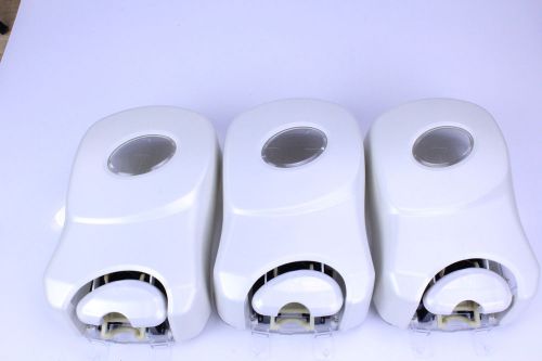 NEW Lot of 3 Dial Duo Manual Liquid Hand Soap Dispenser 1.25L Pearl Wall Mounted