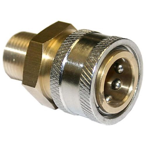 Pressure washer brass quick connect 1/4 socket 1/4 mpt 9.802-165.0 brass 4000psi for sale