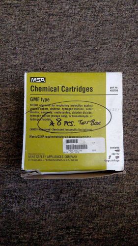 MSA Mine Safety Lot GME Type Mask MULTIGAS Chemical Cartridges #492790