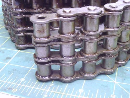 63&#034; METYRIC ROLLER CHAIN TRIPLE LINK 12B PITCH 19.05 ROLLER DIA 12.07 MM #57659
